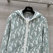  Dior casual hooded jade green jacket - 3