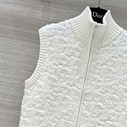 Dior high-end all-match white vest - 4