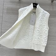 Dior high-end all-match white vest - 5