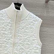 Dior high-end all-match white vest - 3