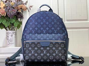 LV M11590 Gradient Blue Flower Discovery Small Backpack 29x38x20CM