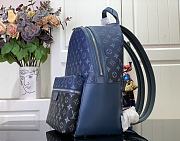 LV M11590 Gradient Blue Flower Discovery Small Backpack 29x38x20CM - 5