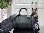 LV Speedy M24606 Black Flower 18 x 12 x 10 cm  - 3