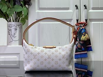 LV M12433 White Flower Hills Pochette Bag 18.5 x 11 x 6.5 cm