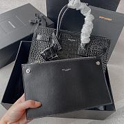 YSL Bellows Bag Black 26CM - 2