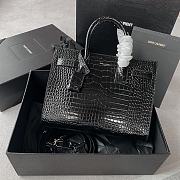 YSL Bellows Bag Black 26CM - 1