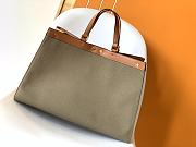 Fendi double FF monogram peekaboo X-tote 41X15.5X36cm - 4