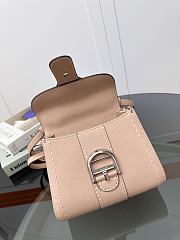 Belgian Delvaux Beige Leather Handle Bag 20x16x10cm - 3