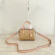 COACH MINI ROWAN SHOUDLE CROSSBODY BOSTON BAG 17.5*12*10CM - 1