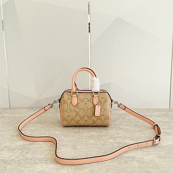 COACH MINI ROWAN SHOUDLE CROSSBODY BOSTON BAG 17.5*12*10CM