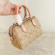 COACH MINI ROWAN SHOUDLE CROSSBODY BOSTON BAG 17.5*12*10CM - 2