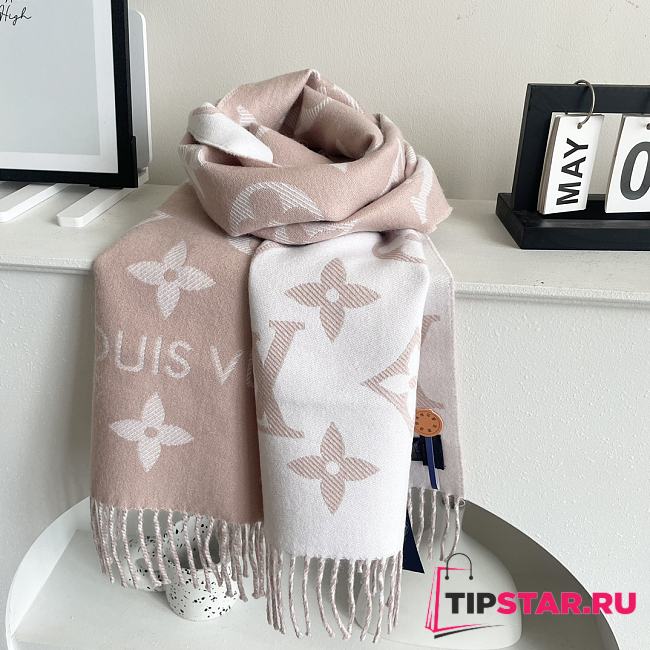 Louis Vuitton's hottest pink and white scarf - 1