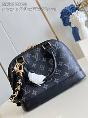 LV Alma BB handbag M12289 Black 17.5 x 11.5 cm - 4