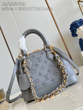 LV Alma BB handbag M12289 Grey 17.5 x 11.5 cm