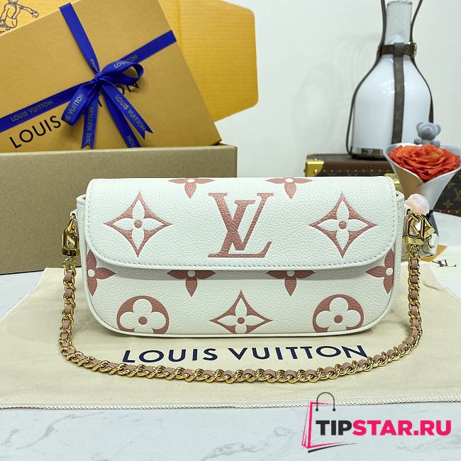 LV WALLET ON CHAIN ​​IVY HANDBAG M82210 CREAMWHITE 23.5*12*4.3cm - 1