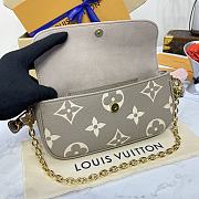 LV WALLET ON CHAIN ​​IVY HANDLE M82211 GREY BAG 23.5*12*4.3cm - 5