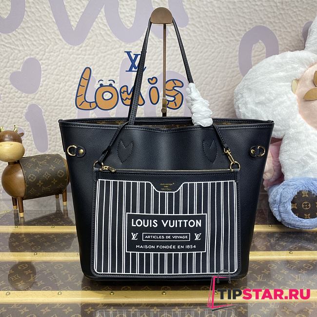 LV Neverfull Inside Out Medium Handbag M11946 Black 31*28*14cm - 1