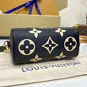 LV Nano Speedy Handbag M81456 Black 16*10*7.5cm - 6