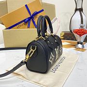 LV Nano Speedy Handbag M81456 Black 16*10*7.5cm - 5