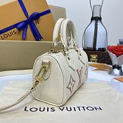 LV Nano Speedy Handbag M81913 Cream White 16*10*7.5cm - 5