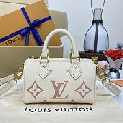 LV Nano Speedy Handbag M81913 Cream White 16*10*7.5cm - 2