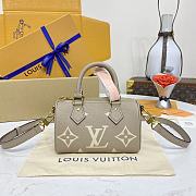 LV Nano Speedy Handbag M82890 Grey 16*10*7.5cm - 1