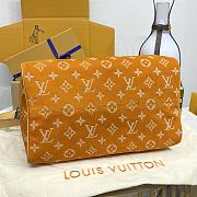 LV M24422 Old Flower Orange Speedy 9 Bandoulière 40 Monogram Handbag 40*26*23cm - 5