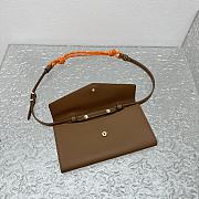 Miu Miu Large Brown Limited Edition Strappy Flap Underarm Bag 15X10.5CM - 6