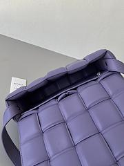 BV Cassette Cassette Pillow Bag Purple 26*18*8cm - 5