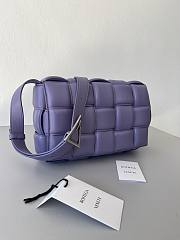 BV Cassette Cassette Pillow Bag Purple 26*18*8cm - 4