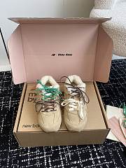 Miu Miu New Balance Joint Catwalk Wool German Training Shoes  - 1