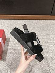 Roger Vivier Wool Black Slippers - 3