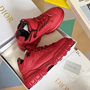 Dior x Levis Hamilton co-branded Jigglypuff couple casual red sneakers - 2