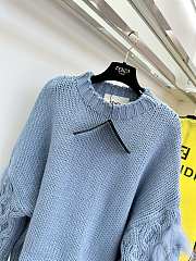 Fendi lazy large blue sweater  - 3