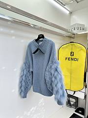 Fendi lazy large blue sweater  - 2