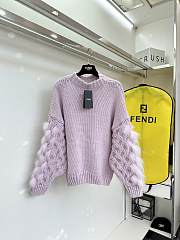 Fendi lazy large purple sweater - 1