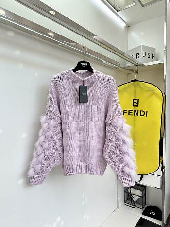 Fendi lazy large purple sweater