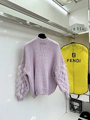 Fendi lazy large purple sweater - 6