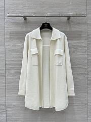 Maxmara lapel pocket open chest pocket white shirt - 1