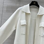 Maxmara lapel pocket open chest pocket white shirt - 4