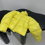 BALENCIAGA SHRUNK PUFFER BRIGHT YELLOW SHORT JACKET - 5