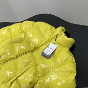 BALENCIAGA SHRUNK PUFFER BRIGHT YELLOW SHORT JACKET - 4