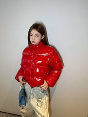 BALENCIAGA SHRUNK PUFFER RED SHORT JACKET - 1