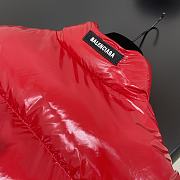 BALENCIAGA SHRUNK PUFFER RED SHORT JACKET - 6