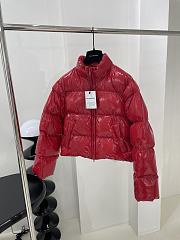 BALENCIAGA SHRUNK PUFFER RED SHORT JACKET - 3