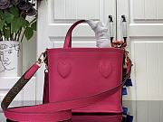 LV Neverfull Bandoulière Inside Out BB Rose Red Handbag  24 x 14 x 9 cm - 4