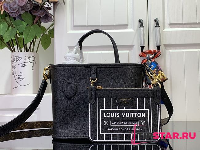 LV Neverfull Bandoulière Inside Out BB Black Handbag  24 x 14 x 9 cm - 1