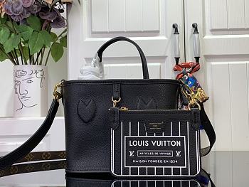 LV Neverfull Bandoulière Inside Out BB Black Handbag  24 x 14 x 9 cm