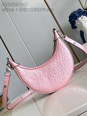 LV round zipper pull loop pink handbag 23 x 13 x 6 cm - 5