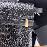 Manhattan Crocodile Pattern Original Leather 29x20.5x7cm - 2